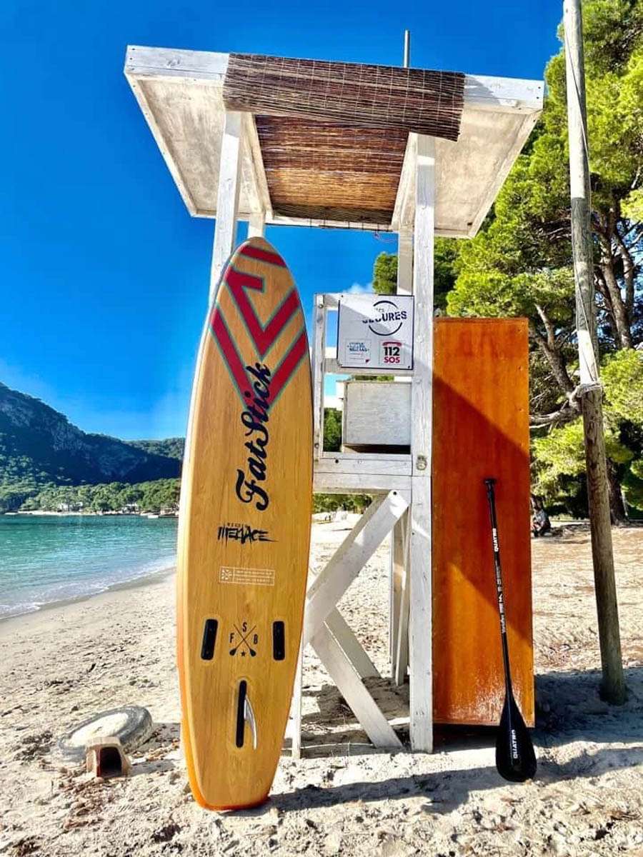 Wooden menace 11’2 inflatable paddle board – full package