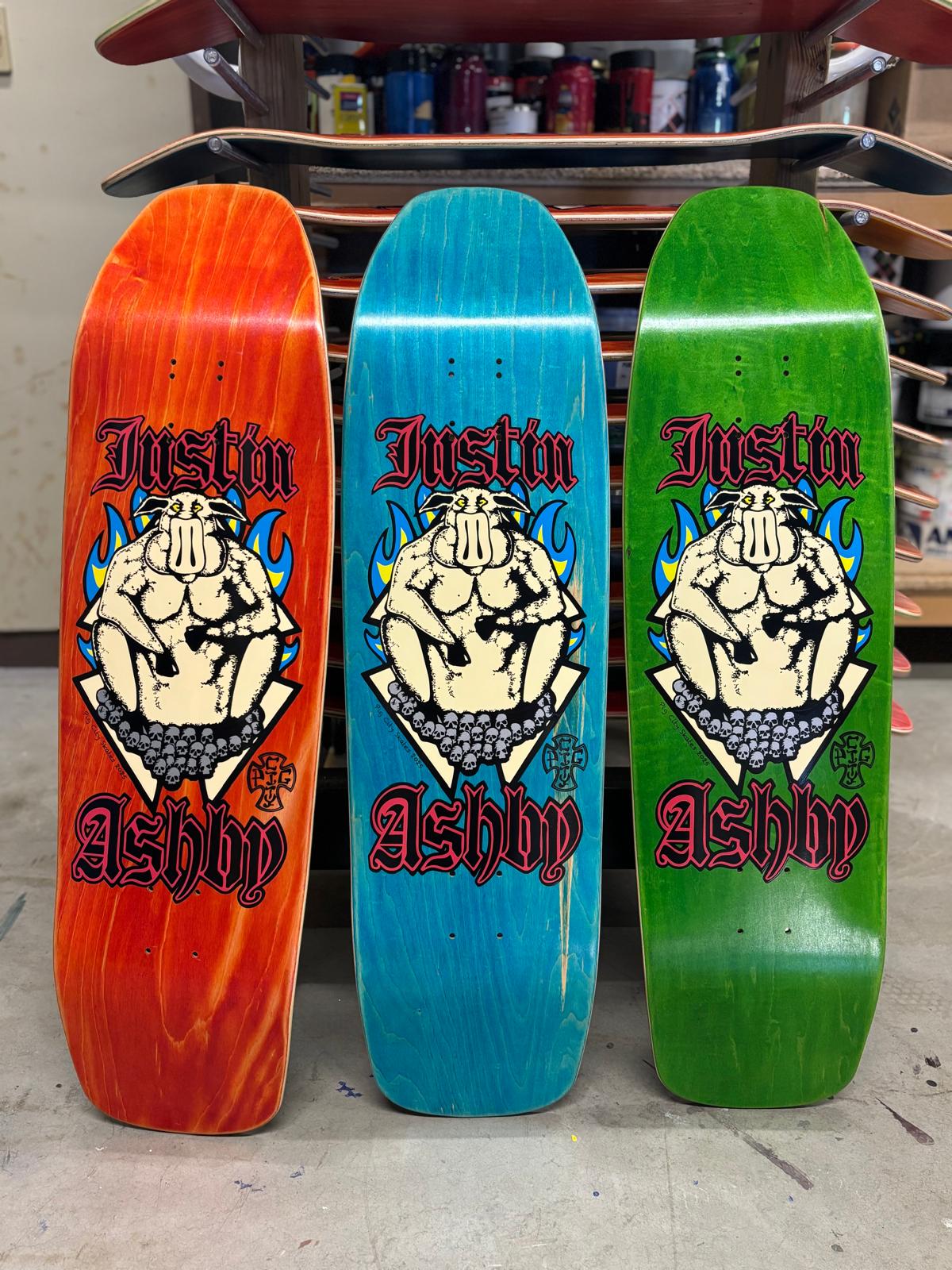 Pig City Skates - Justin Ashby Deck - Hand Screen Printed